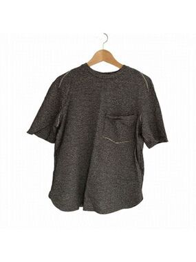 THE FIFTH marled grey sweater t-shirt with front pocket - size xs